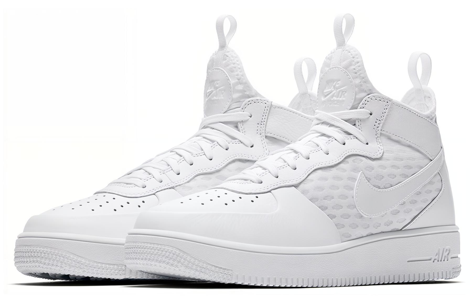 Lookbook Nike Air Force 1 Ultraforce Mid 'Triple White' 864014-100