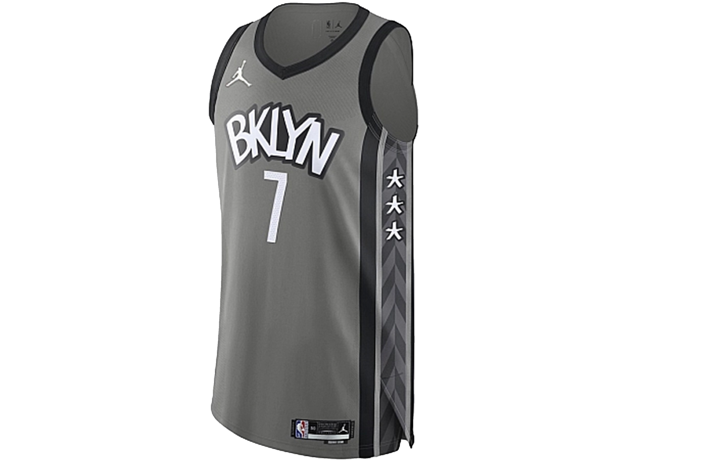 Nike Air Force 1 WILD NBA Kevin Durant Nets 21-22 Loose Jersey Tank Grey Men. DB3472-002