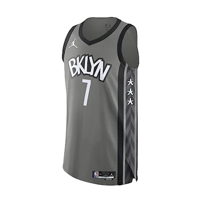 Nike Air Force 1 WILD NBA Kevin Durant Nets 21-22 Loose Jersey Tank Grey Men. DB3472-002