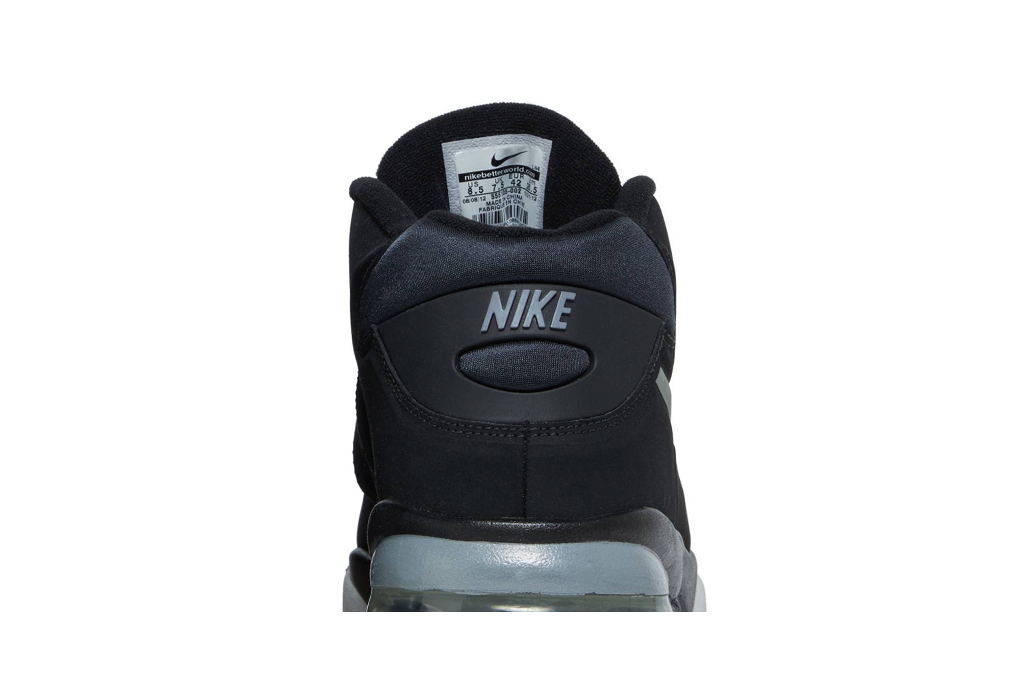 Sizing Nike Air Force Max 2013 'Hitam Cool Grey' 555105-002