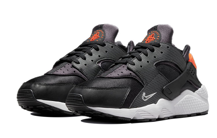 Lookbook Nike Air Huarache '3D Swoosh Hitam Oranye' DR0152-001