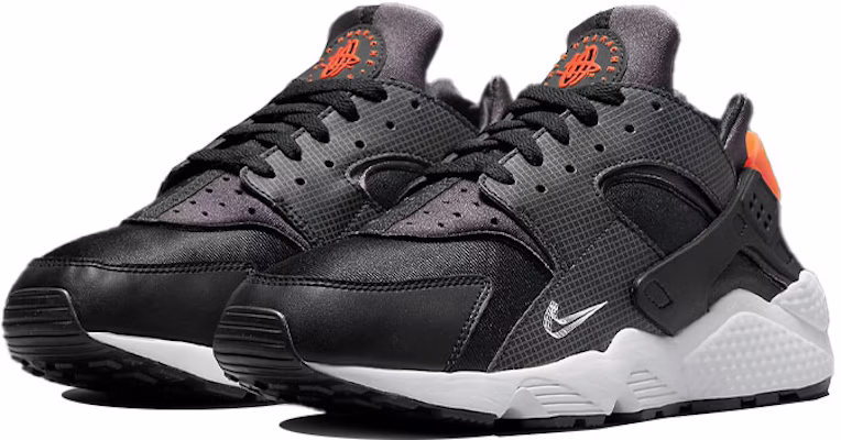 Nike Air Huarache '3D Swoosh Hitam Oranye' DR0152-001 Lookbook Nike Air Huarache '3D Swoosh Hitam Oranye' DR0152-001