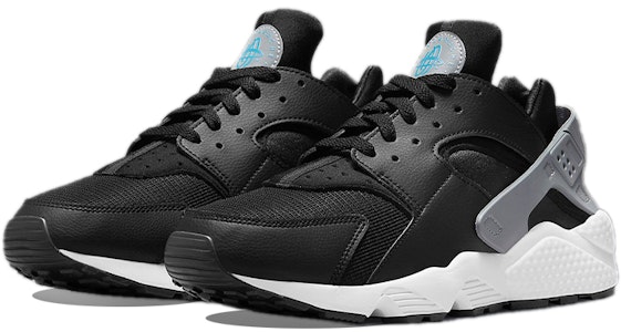 Nike Air Huarache 'Hitam Kelabu Biru' DR0154-001 Lookbook Nike Air Huarache 'Hitam Kelabu Biru' DR0154-001