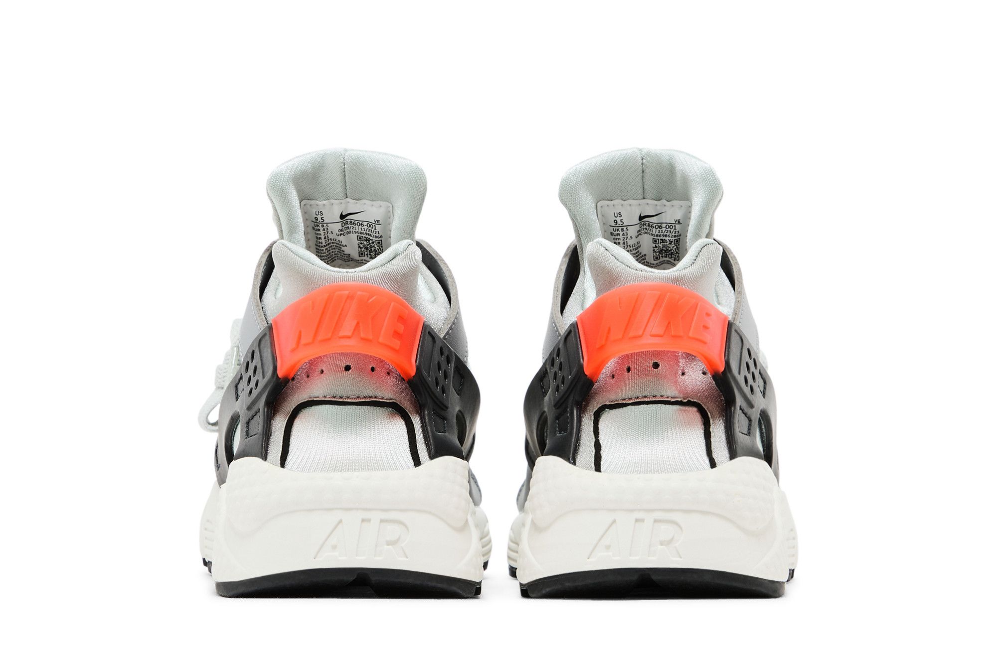 Details for Nike Air Huarache 'Abu-abu Oranye' DR8606-001