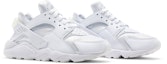 Cheap (W) Nike Air Huarache 'Triple White' 2021 Putih Gaya Kasual DH4439-102