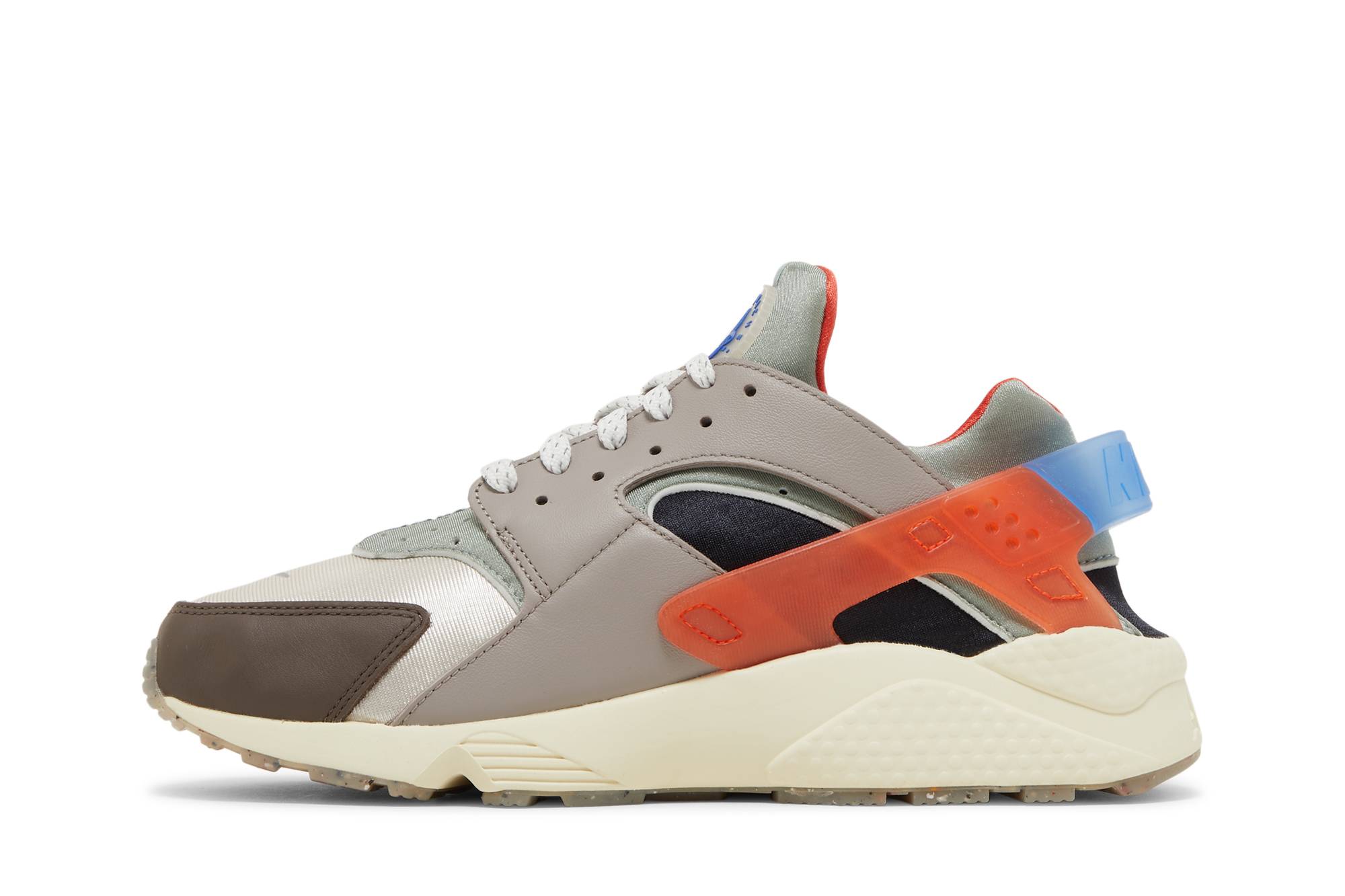 Lookbook Nike Air Huarache Premium 'Enigma Stone/Dusty Sage/Hitam/Racer Blue' DV0781-001