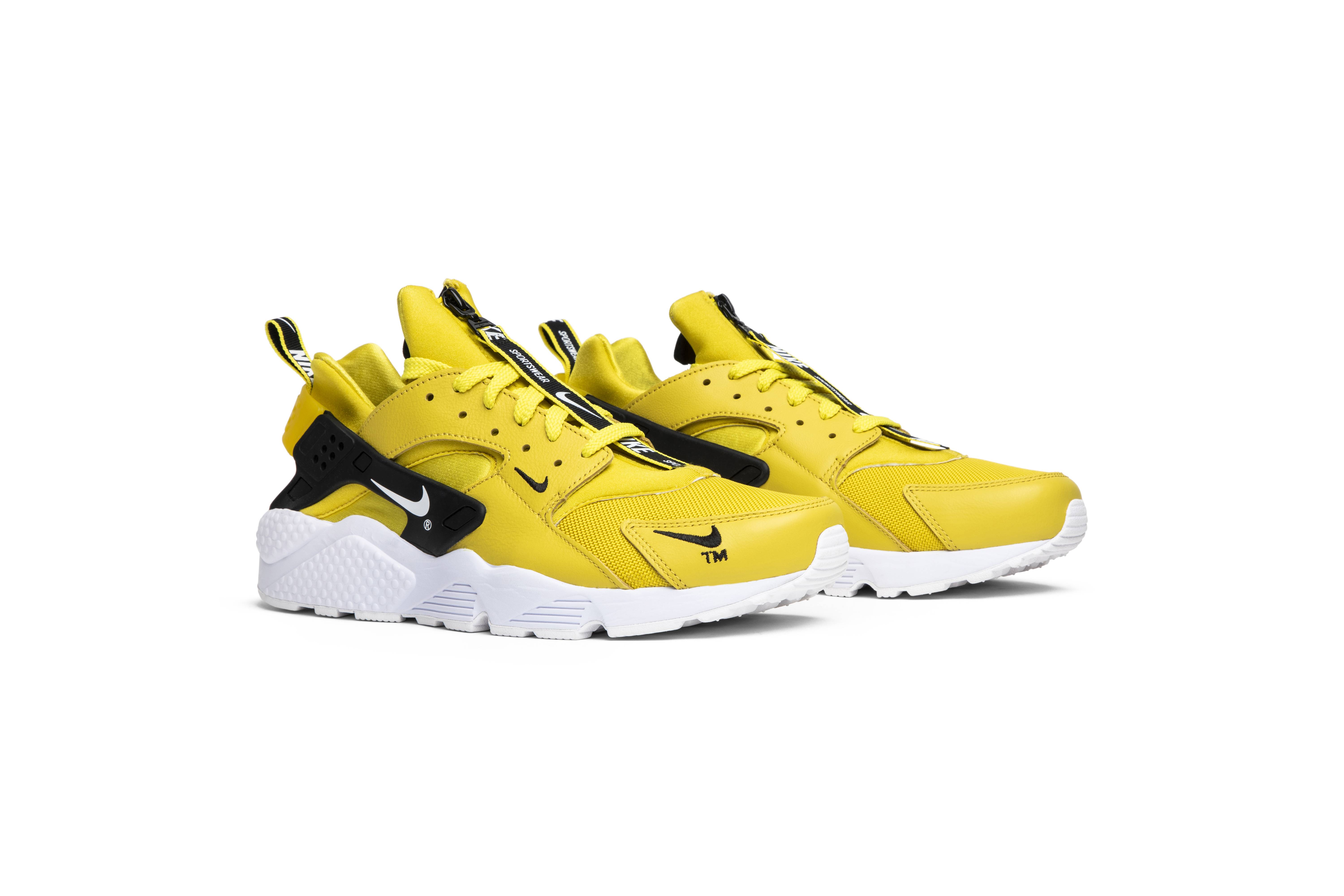 Cheap Nike Air Huarache Run Zip Citron Cerah BQ6164-700
