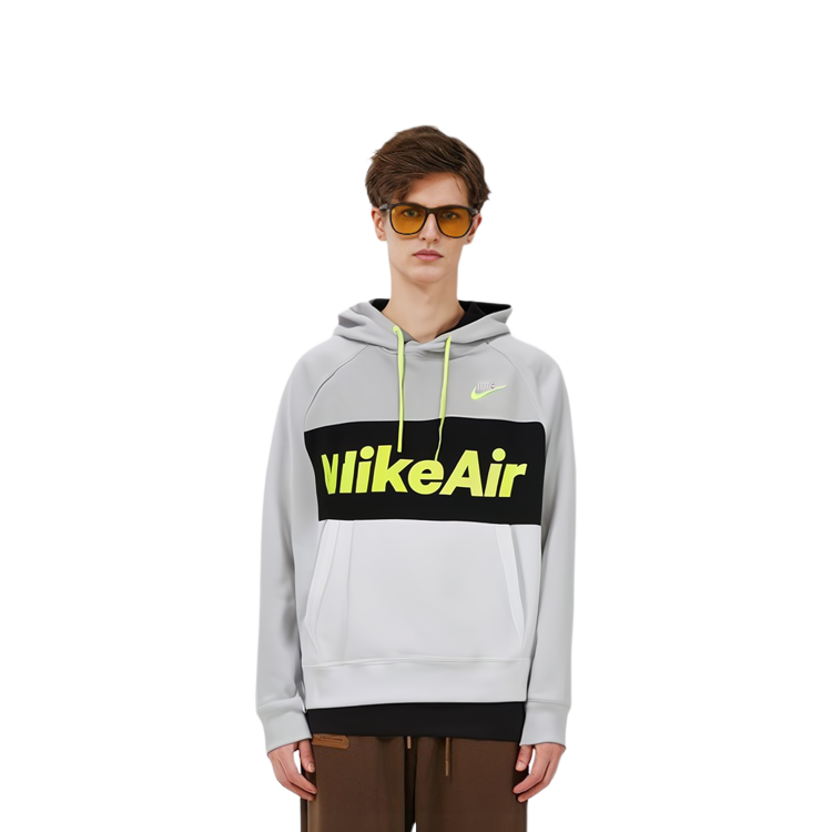 Nike Air Light Smoke Grey Pullover Hoodie Casual Sportswear CJ4825-077 圖 8