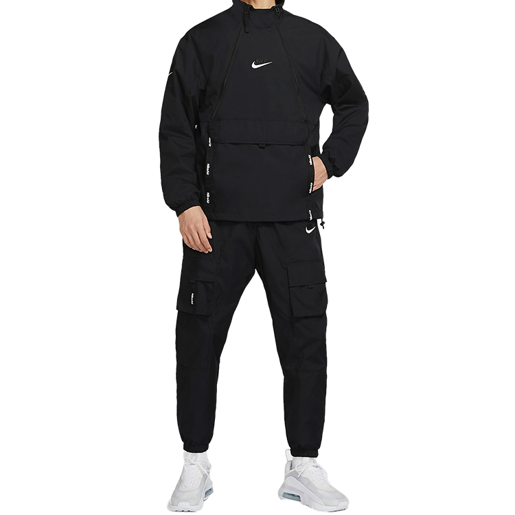 Nike Air Lightweight Logo Print Jacket Spring Black CU4119-010 圖 4