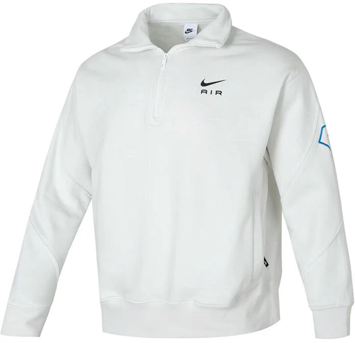 nike-air-logo-half-zip-pullover-sweatshirt-white-casual-training-style-fn-2156-121