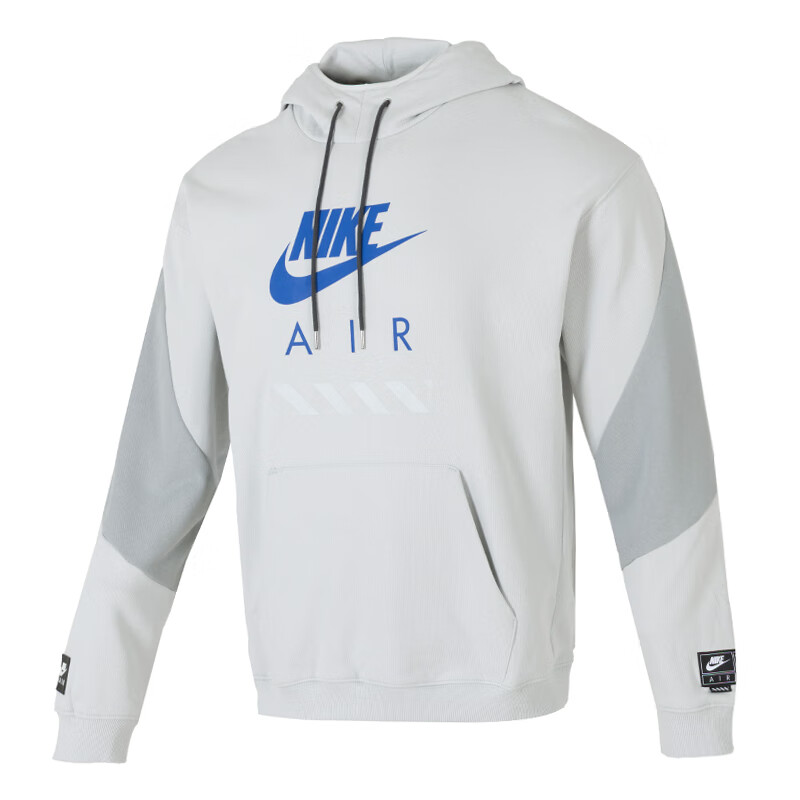 Nike Air Logo Pullover Sweatshirt Grey - Stylish Casual College Wear HJ0274-009
