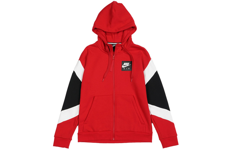 Nike Air Logo Red Hooded Jacket Casual Sportswear 928630-687 圖 2