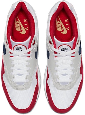 Nike Air Max 1 4th of July USA 'Abu-abu Merah' CJ4283-100 Lookbook Nike Air Max 1 4th of July USA 'Abu-abu Merah' CJ4283-100