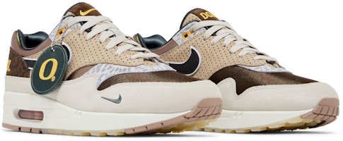 Division St. x Nike Air Max 1 “Oregon 大學”緩震防滑耐磨透氣 低筒運動鞋 男款 棕褐色 Cheap Division St. x Nike Air Max 1 “Oregon 大學”緩震防滑耐磨透氣 低筒運動鞋 男款 棕褐色