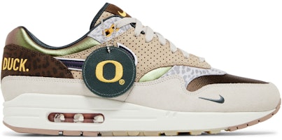 Division St. x Nike Air Max 1 “Oregon 大學”緩震防滑耐磨透氣 低筒運動鞋 男款 棕褐色 1