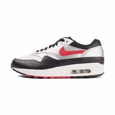 Nike Air Max 1 'Metallic Silver Black Red'