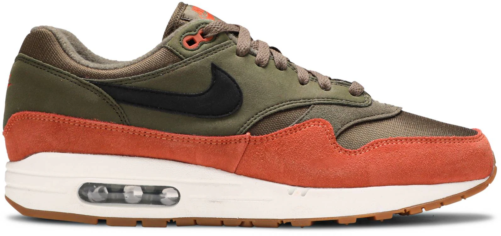 Nike air max 1 2025 olive canvas dark russet