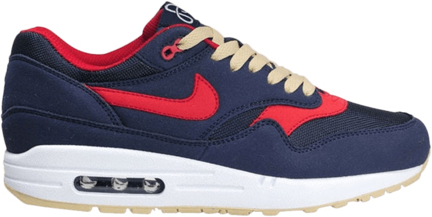 Nike Air Max 1 Omega Pack Obsidian Sport Red 308866 402