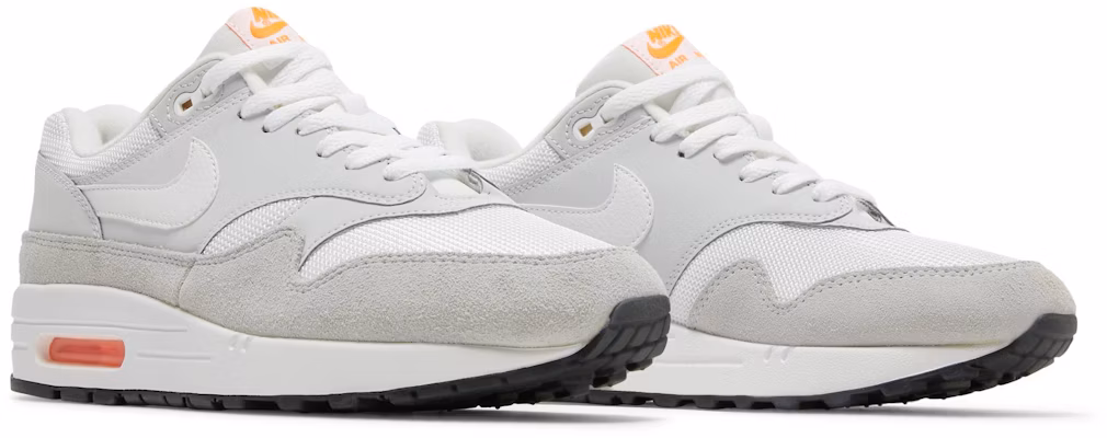 Nike air max hot sale 1 platinum orange