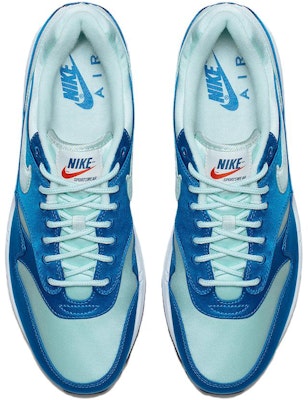 耐克 Air Max 1 '缎面系列 - 蓝色冰屋' AO1021-400 Lookbook 耐克 Air Max 1 '缎面系列 - 蓝色冰屋' AO1021-400