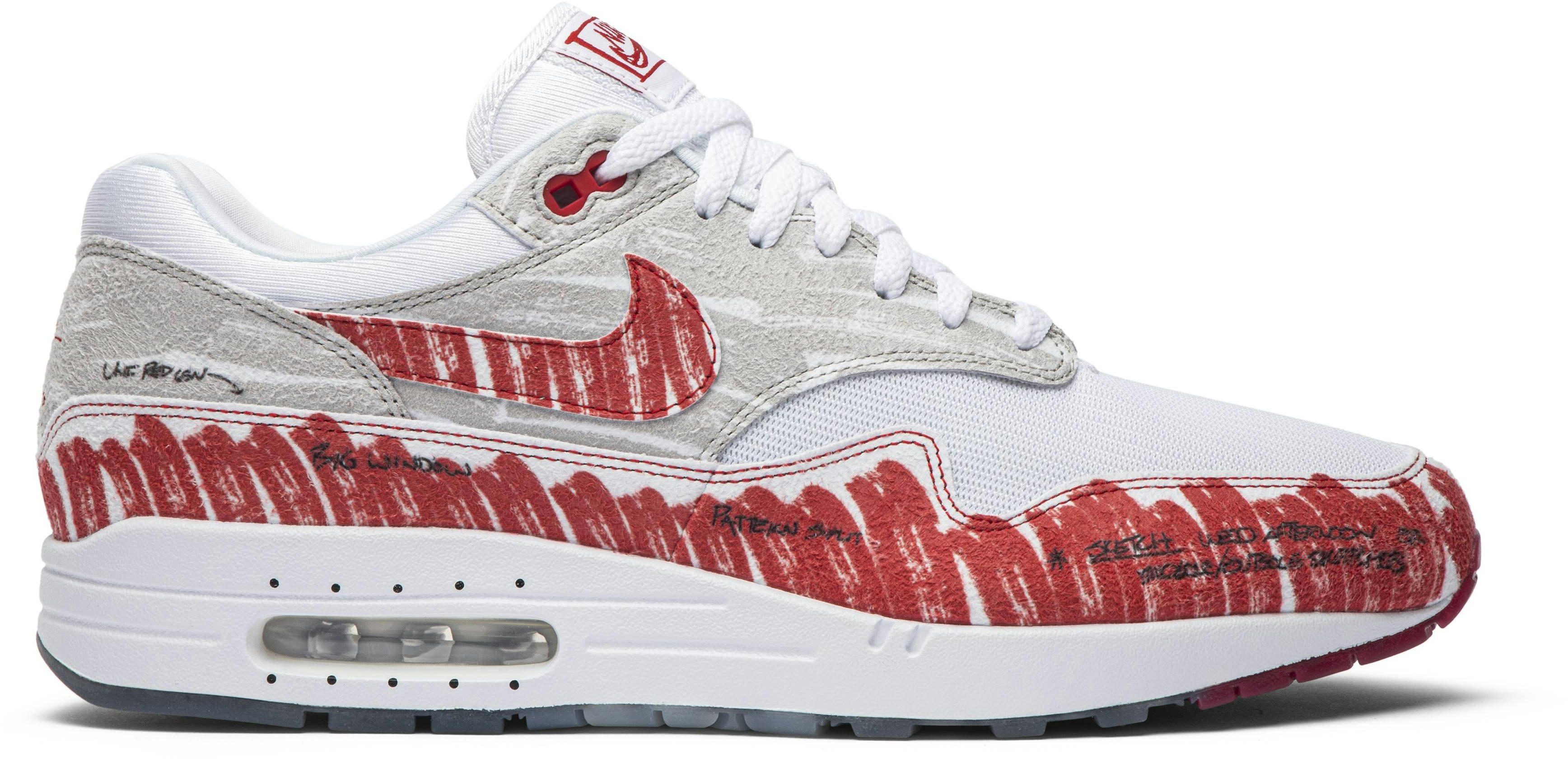 Air max 1 sketch 2025 to shelf university red