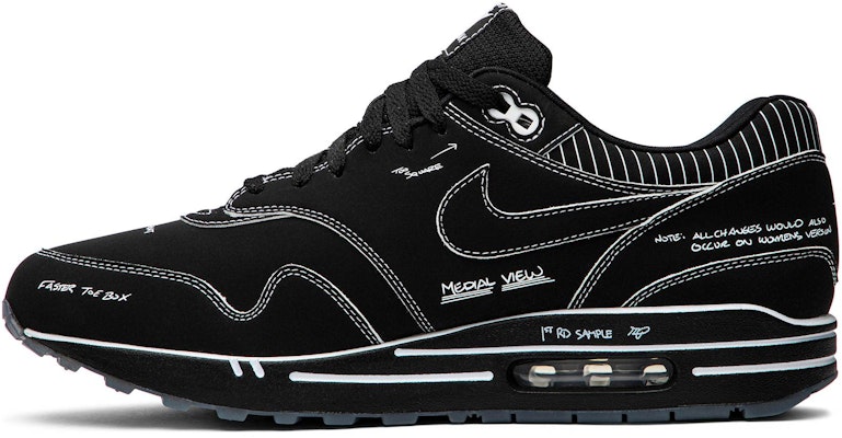 Nike air max 1 sketch to shelf schematic best sale black