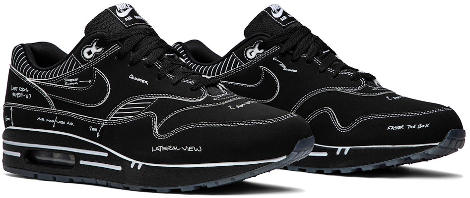 Nike air max 1 sketch to shelf schematic best sale black