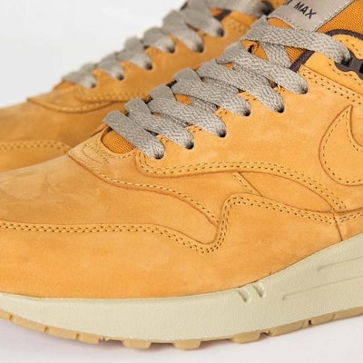 Nike Air Max 1 'Wheat' Lelaki/Perempuan Sneaker Klasik Warna Gandum 705282-700 Details for Nike Air Max 1 'Wheat' Lelaki/Perempuan Sneaker Klasik Warna Gandum 705282-700