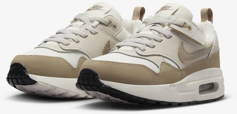 (Preschool) Nike Air Max 1 Easy-On 'Phantom Light Orewood' DZ3308-006 Purchase (Preschool) Nike Air Max 1 Easy-On 'Phantom Light Orewood' DZ3308-006