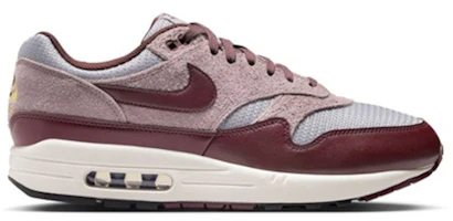 Nike Air Max 1 Essential PRM Cement Grey Burgundy Crush FQ7327-001 Nike Air Max 1 Essential PRM Cement Grey Burgundy Crush FQ7327-001