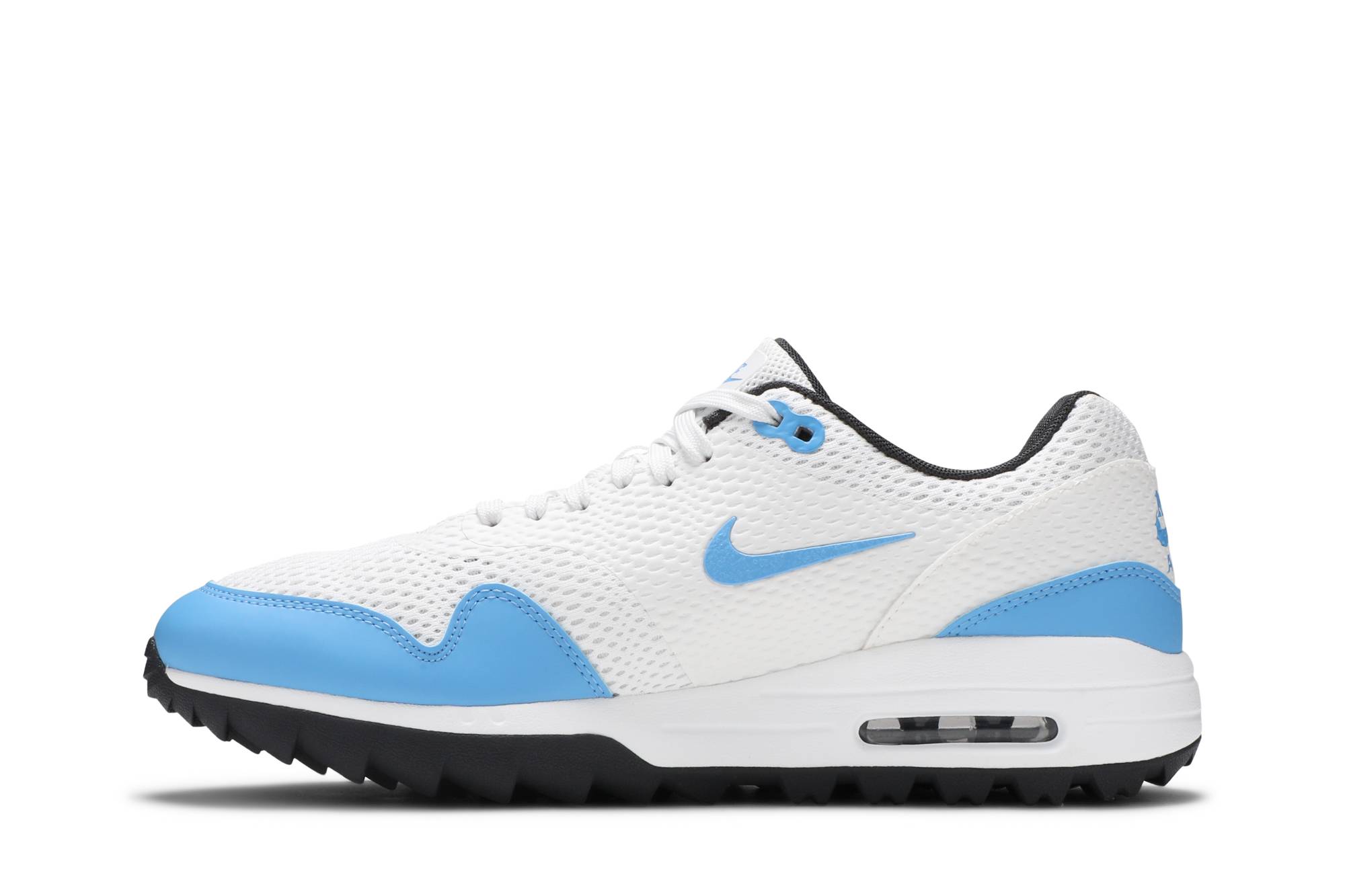 Lookbook 耐吉 Air Max 1 高爾夫鞋 '白色 大學藍' CI7576-101