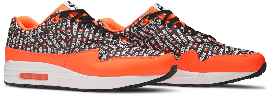 Nike Air Max 1 Just Do It Pack Hitam Oren 875844-008 Cheap Nike Air Max 1 Just Do It Pack Hitam Oren 875844-008