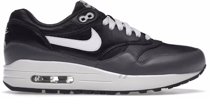 Nike Air Max 1 Leather 'Black Grey White' 654466-001 Nike Air Max 1 Leather 'Black Grey White' 654466-001