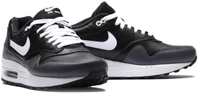 Nike Air Max 1 Kulit 'Hitam Abu Putih' 654466-001 Shop Nike Air Max 1 Kulit 'Hitam Abu Putih' 654466-001