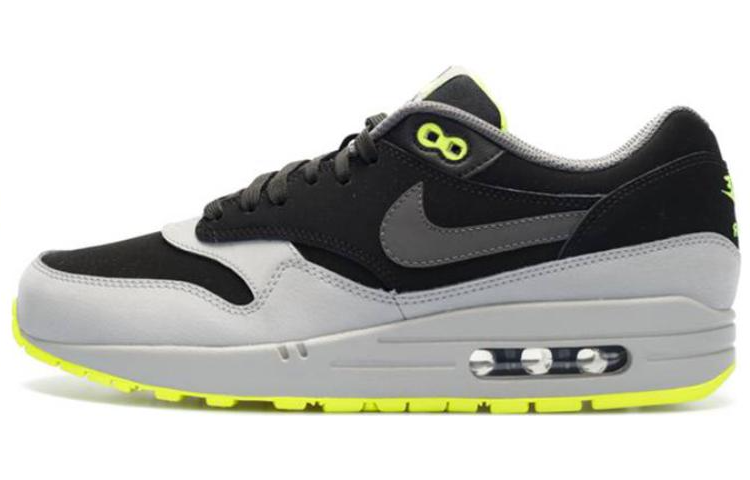 Buy 耐克Air Max 1皮革'黑银伏特配色' 654466-007