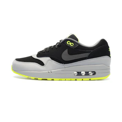 Nike Air Max 1 Leather 'Black Silver Volt'