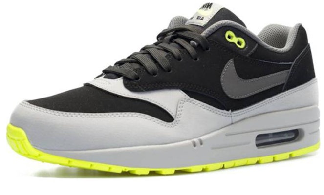 耐克Air Max 1皮革'黑银伏特配色' 654466-007 Order 耐克Air Max 1皮革'黑银伏特配色' 654466-007