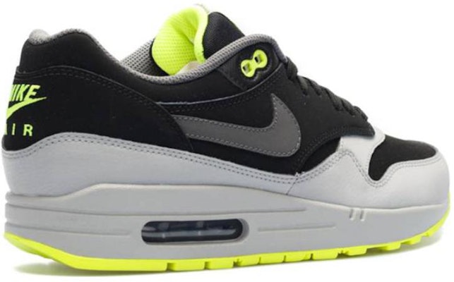 耐克Air Max 1皮革'黑银伏特配色' 654466-007 Lookbook 耐克Air Max 1皮革'黑银伏特配色' 654466-007