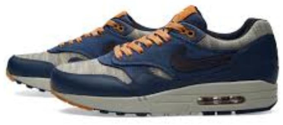 Nike Air Max 1 Premium 'Midnight Navy Cider' Lelaki Wanita Sneakers 512033-404 Lookbook Nike Air Max 1 Premium 'Midnight Navy Cider' Lelaki Wanita Sneakers 512033-404