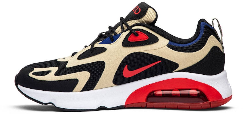 Nike Air Max 200 防滑耐磨 低幫 跑步鞋 男款 大學紅 Lookbook Nike Air Max 200 防滑耐磨 低幫 跑步鞋 男款 大學紅