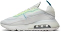 Lookbook Nike Air Max 2090 'Platinum Tint Blustery' Dalam Warna Putih Platina dan Biru. CZ1708-002