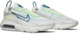 Nike Air Max 2090 'Platinum Tint Blustery' Dalam Warna Putih Platina dan Biru. CZ1708-002