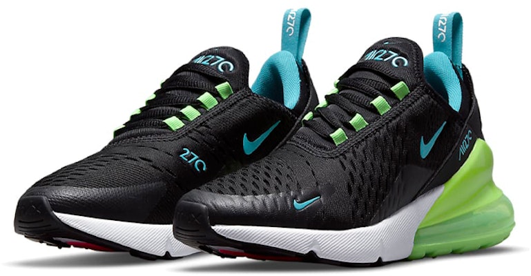 (Youth) Nike Air Max 270 'Black Blue Green' DM3111-001 Lookbook (Youth) Nike Air Max 270 'Black Blue Green' DM3111-001
