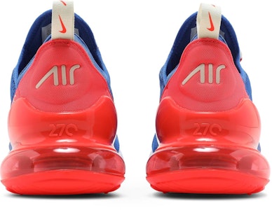 Nike Air Max 270 'Hyper Royal Bright Crimson' Lelaki Wanita Kasual Sneakers DM8315-400 Details for Nike Air Max 270 'Hyper Royal Bright Crimson' Lelaki Wanita Kasual Sneakers DM8315-400