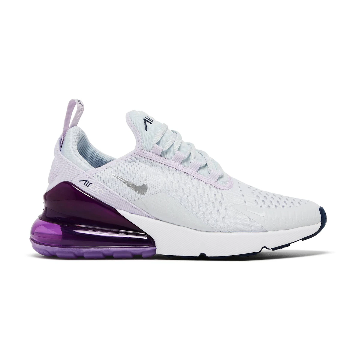 (Nilai Sekolah) Nike Air Max 270 'Pure Platinum Violet Frost' Anak-anak 943345-023