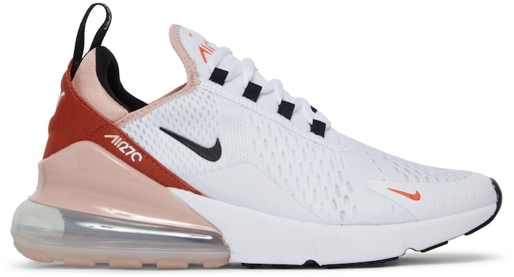 Nike air max 270 2025 womens white and orange