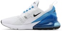Lookbook 耐克Air Max 270“白色照片蓝” AH8050-110