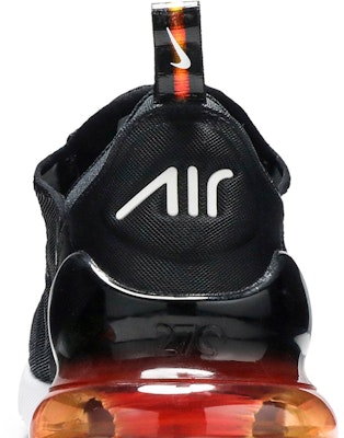 耐克Air Max 270黑色镭射橙琥珀光运动鞋 AQ9164-003 Sizing 耐克Air Max 270黑色镭射橙琥珀光运动鞋 AQ9164-003