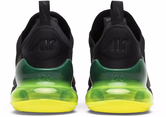 Nike 270 black hot sale volt green