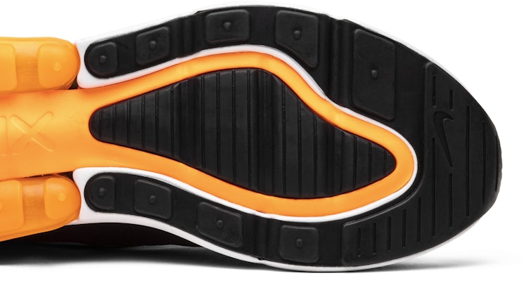 Nike air max 27 cheap black white total orange